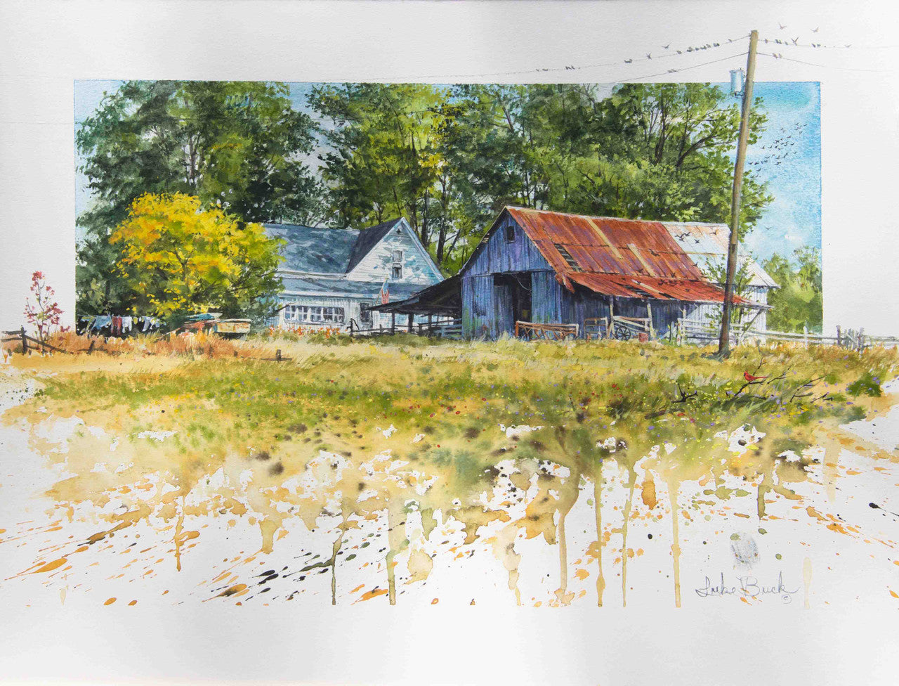 The Farmstead by Luke Buck - original painting