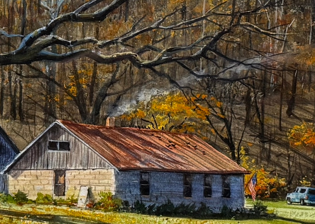 Weekend at Elkinsville by Luke Buck original painting