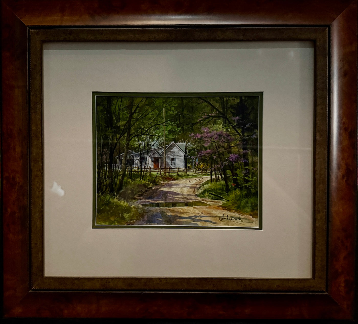 Elkinsville Ford, Spring by Luke Buck original painting