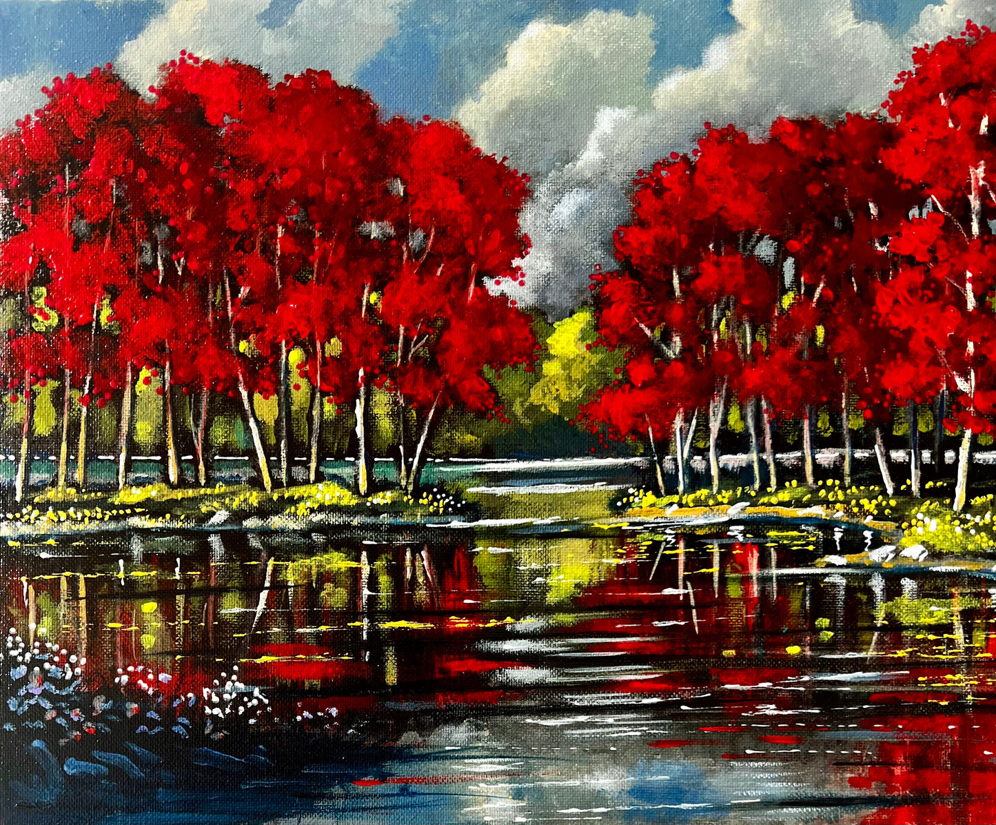 Scarlet Reverie Ford Smith original painting
