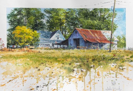 The Farmstead by Luke Buck - original painting