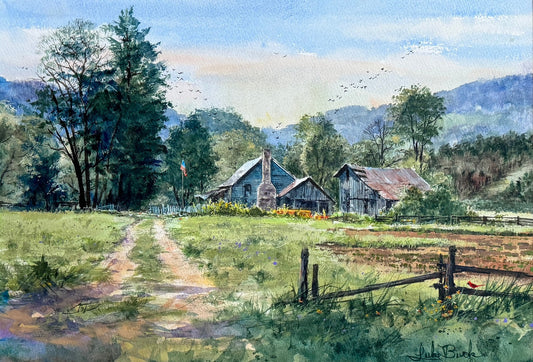 Cashiers Homestead by Luke Buck - original painting