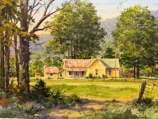 Bottomland Home by Luke Buck original painting