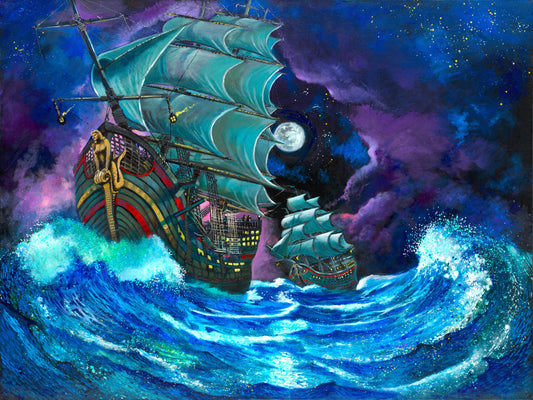 Night Voyage by Ford Smith - embellished Giclee