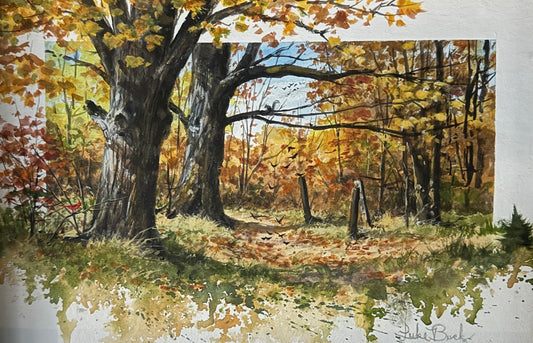 Autumn Path by Luke Buck original painting