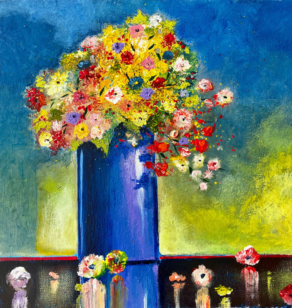 Celebration in Bloom by Ford Smith - Small Wonder Original Painting
