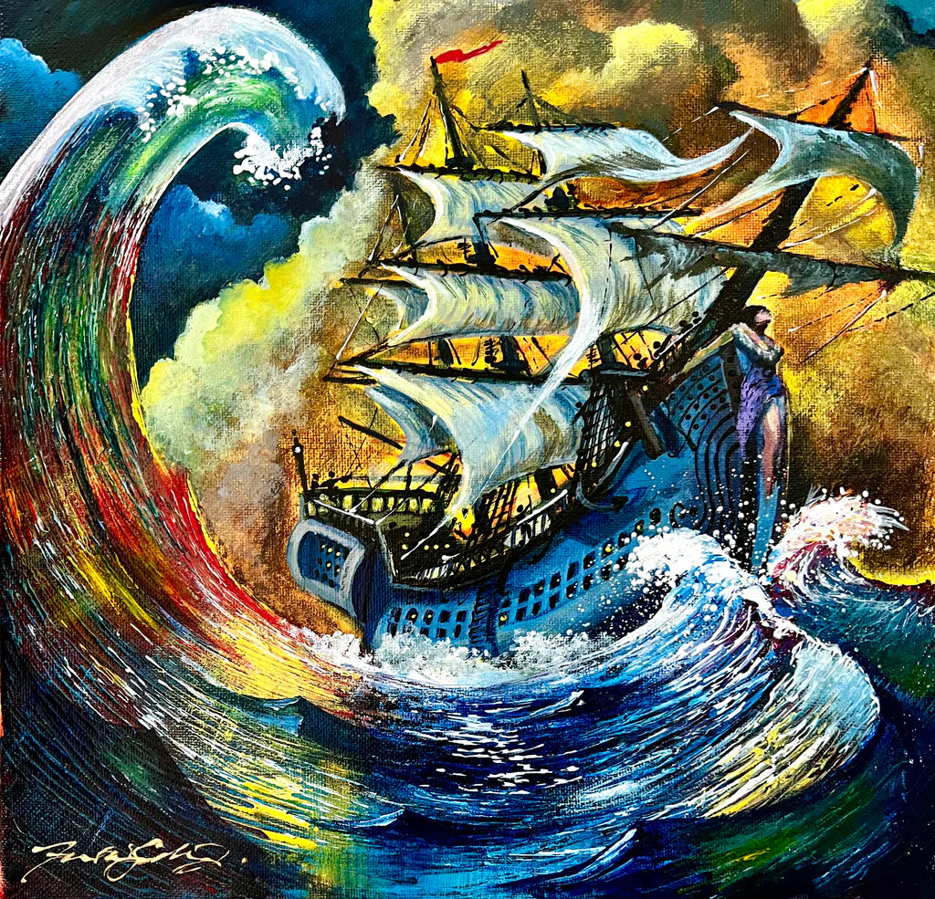 Charting the Tempest by Ford Smith original painting