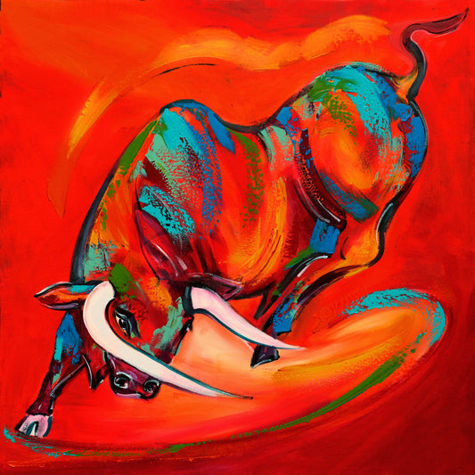 Colored Bull by Alfred Gockel