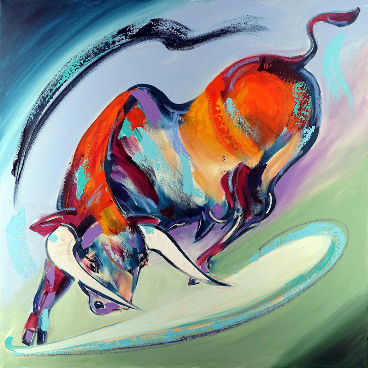 Dynamic Rotation - Bull by Alfred Gockel