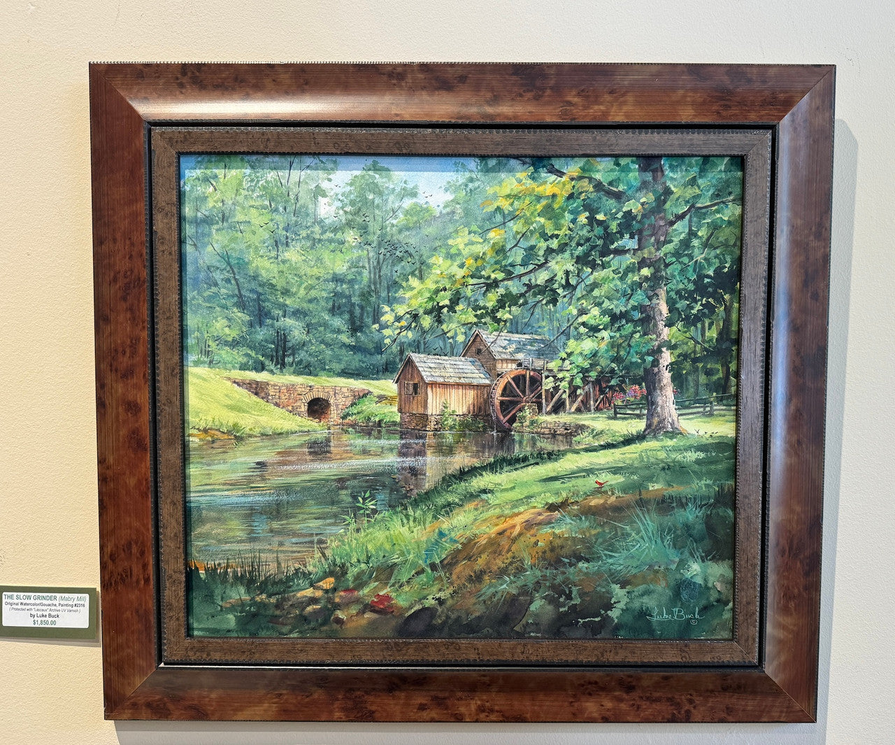 The Slow Grinder (Mabry Mill) by Luke Buck - original painting