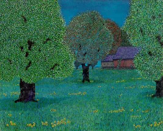 Old Barn IV by HM Saffer 24x30 Original Oil
