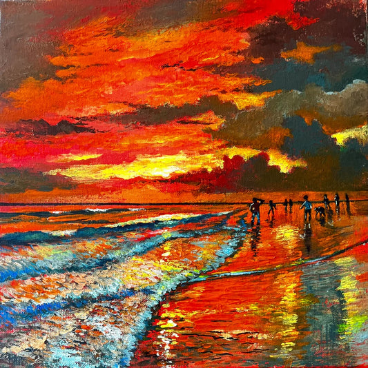 Sharing the Moment - Ford Smith original painting