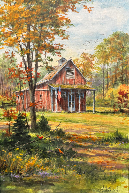 The Shed Out Back by Luke Buck original painting